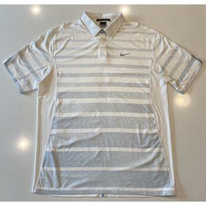 Nike Tiger Woods Collection Dri Fit Golf Polo Shirt Size Mens Large